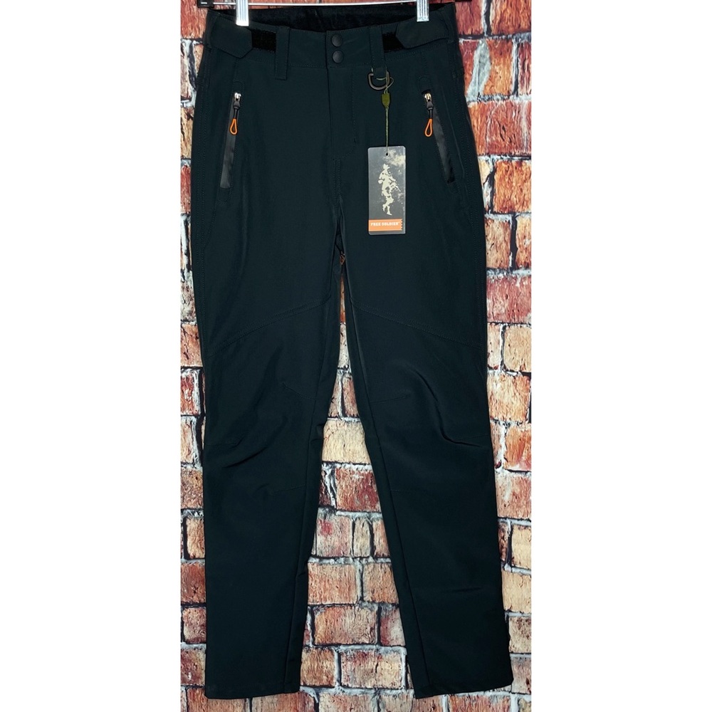 NWT Free Soldier Outdoor Women's Snow Ski Pants Softshell Fleece Lined Sz 25x30